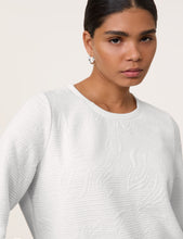 Textured Fabric Sweatshirt - Off White