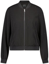 Black Embellished Bomber Jacket