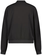 Black Embellished Bomber Jacket