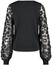 Embroidered Sleeve Jumper