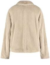 Beige Faux Fur Jacket