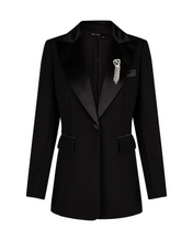 Black Tuxedo-Style Blazer