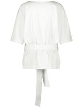 Blouse with a Tie-around Belt
