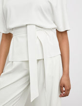 Blouse with a Tie-around Belt