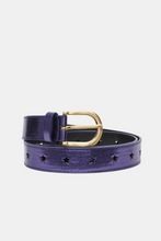 Cut It Out  Star Belt - Navy Metalic