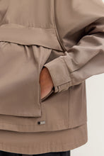 Brown Hooded Utility Jacket