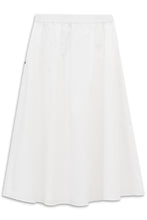 White Flowing Midi Skirt