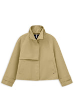 Light Moss Green Cropped Utility Jacket