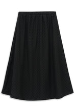 Black Broderie Long Skirt