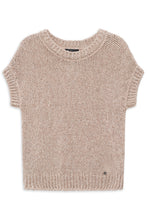 Textured Knit Short Sleeve Top