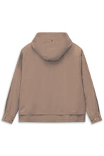 Brown Hooded Utility Jacket