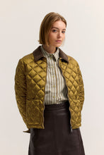 Olive Diamond Quilted Jacket