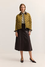 Olive Diamond Quilted Jacket