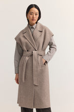 Taupe Belted Longline Gilet