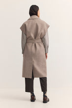 Taupe Belted Longline Gilet