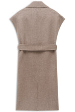 Taupe Belted Longline Gilet