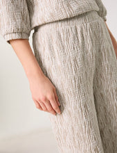 Comfortable Slip-on Trousers with Jacquard Pattern - Taupe