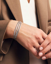 Herringbone Triple Bracelet - Steel