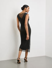 Figure-Defining Mesh Dress with a Glitter Effect