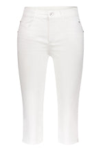 Slim Fit Cropped Denim Jeans - White