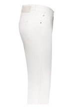 Slim Fit Cropped Denim Jeans - White