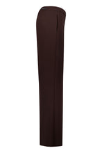 Classic Straight Leg Tailored Trousers Brown