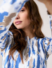 Jumper with an Openwork Pattern - Regatta Blue Patterned