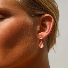 Mini Drop Earrings - Flamingo Ignite