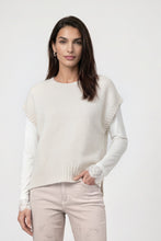 Cream Sleeveless Knit Vest