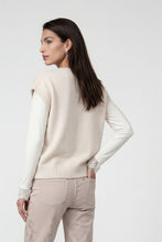Cream Sleeveless Knit Vest