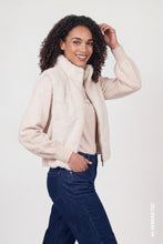 Faux Fur Front Zip Knit Jacket