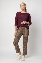 Burgundy Rhinestone Logo Sweatshirt