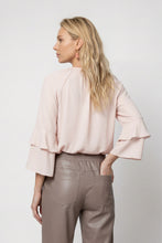 Blush Ruffle Sleeve Blouse