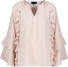 Blush Ruffle Sleeve Blouse