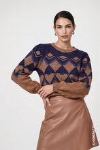 Geometric Print Knit Jumper