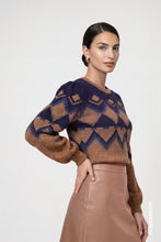 Geometric Print Knit Jumper