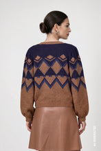 Geometric Print Knit Jumper