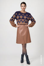Geometric Print Knit Jumper