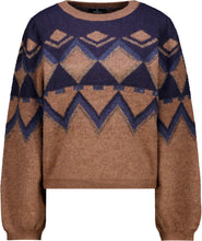 Geometric Print Knit Jumper
