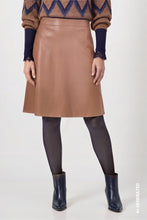 Faux Leather A-Line Skirt