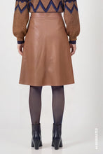 Faux Leather A-Line Skirt