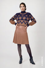 Faux Leather A-Line Skirt
