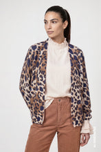 Leopard Print Open-Front Cardigan