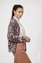 Leopard Print Open-Front Cardigan