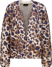 Leopard Print Open-Front Cardigan