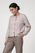 Soft Animal Print Button Cardigan