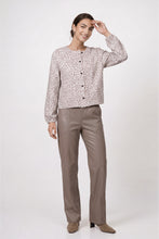Soft Animal Print Button Cardigan