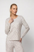 Soft Animal Print Long Sleeve Top