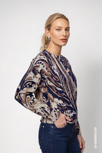 Abstract Print Knit Jumper