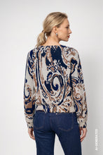 Abstract Print Knit Jumper
